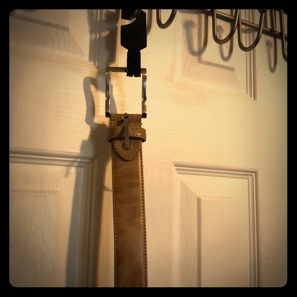 Sand/ camel leather belt small - Picture 1 of 5